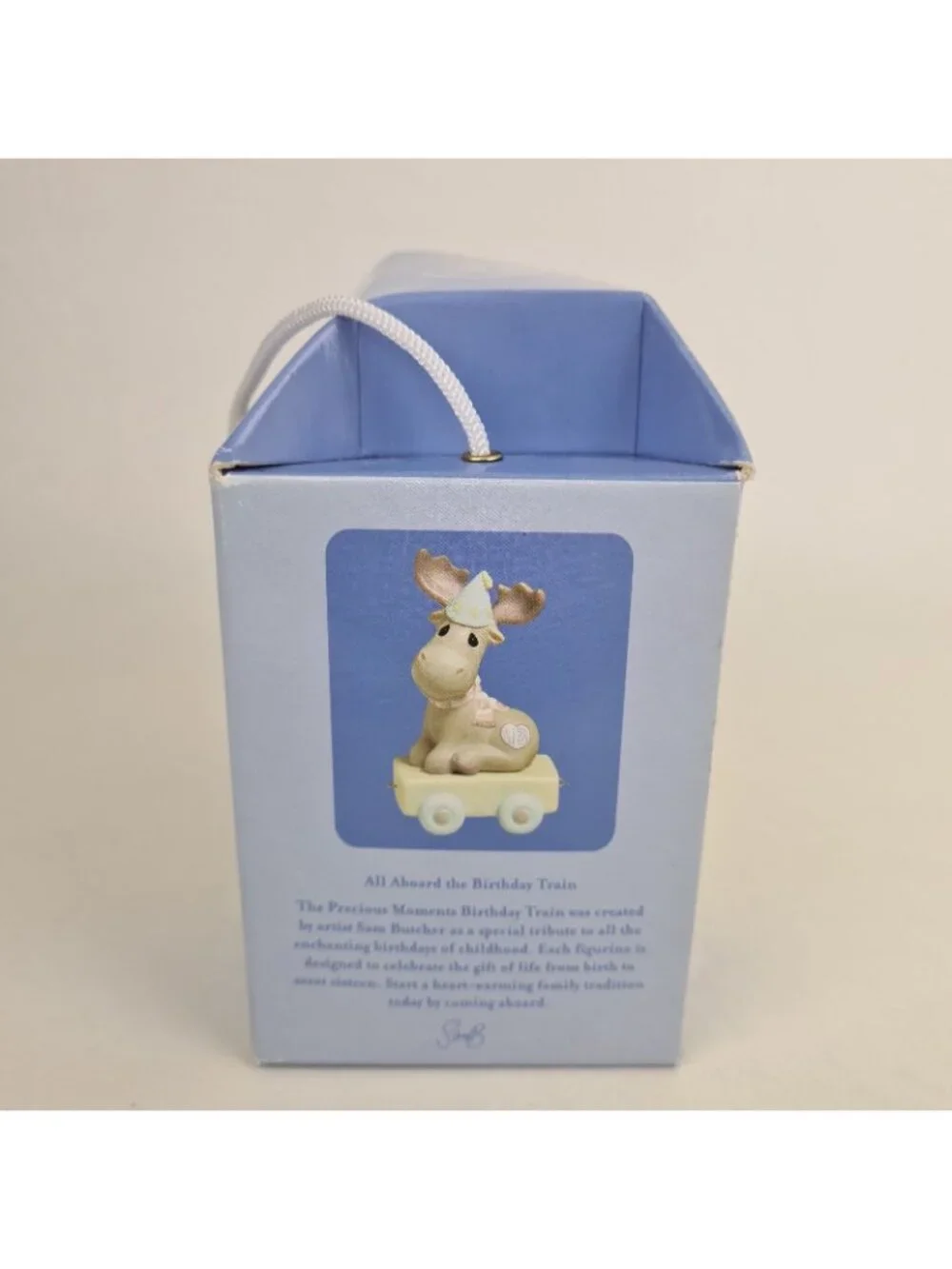 Precious Moments Figurine, Age 13 Birthday Train Moose 488038 Retired